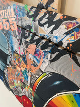 Carica l'immagine nel visualizzatore di Gallery, Tableau POP Art Daft Punk featuring vibrant colors, acrylic paint, and elements from Interstella 5555.