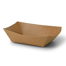 Cargar imagen en el visor de la galería, Barquette carton « bateau » pour amuse-bouches 400 ml (carton de 1000 pièces)