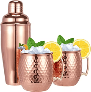 Shaker à cocktail en inox 550ml couleur cuivre - Novela
