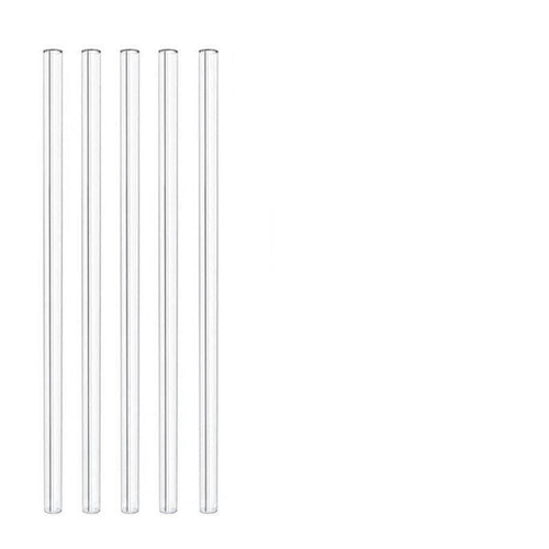 5 pailles en verre borosilicate Maître verrier réutilisables à vie | Novela Global - Novela Global