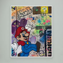 Carica l'immagine nel visualizzatore di Gallery, Super Mario impression sur toile de l'œuvre originale de Vincent STREIFF
