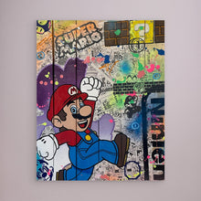 Carica l'immagine nel visualizzatore di Gallery, Super Mario impression sur toile de l'œuvre originale de Vincent STREIFF