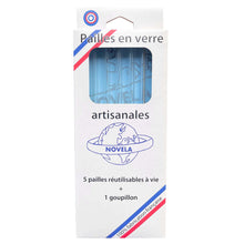 Charger l&#39;image dans la galerie, Paille en verre borosilicate 100% made in France | Novela