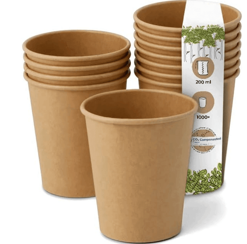 Gobelet Carton 200ml 8Oz | Boissons Chaudes et Froides | lot de 1000 - Novela