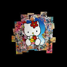 Load image into Gallery viewer, Tableau Pop Art HELLO KITTY sur bois de palette signé Vincent STREIFF®