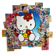 Load image into Gallery viewer, Tableau Pop Art HELLO KITTY sur bois de palette signé Vincent STREIFF®