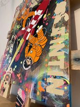 Charger l&#39;image dans la galerie, Tableau POP Art Tintin, on a marché sur la lune - Novela Global