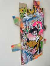 Carica l&#39;immagine nel visualizzatore di Gallery, Tableau Pop Art Pluto sur bois de palette signé Vincent STREIFF®