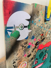 Carica l&#39;immagine nel visualizzatore di Gallery, Tableau Pop Art Bulbizzare sur bois de palette signé Vincent STREIFF®