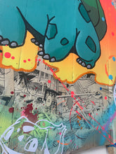 Carica l&#39;immagine nel visualizzatore di Gallery, Tableau Pop Art Bulbizzare sur bois de palette signé Vincent STREIFF®