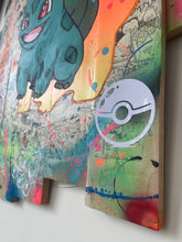 Carica l&#39;immagine nel visualizzatore di Gallery, Tableau Pop Art Bulbizzare sur bois de palette signé Vincent STREIFF®