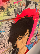 Carica l&#39;immagine nel visualizzatore di Gallery, Tableau Pop Art Nicky Larson City Hunter sur bois de palette signé Vincent STREIFF®