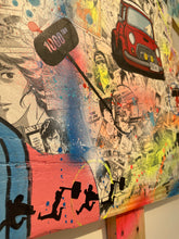 Carica l&#39;immagine nel visualizzatore di Gallery, Tableau Pop Art Nicky Larson City Hunter sur bois de palette signé Vincent STREIFF®