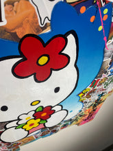 Load image into Gallery viewer, Tableau Pop Art HELLO KITTY sur bois de palette signé Vincent STREIFF®