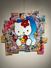 Load image into Gallery viewer, Tableau Pop Art HELLO KITTY sur bois de palette signé Vincent STREIFF®