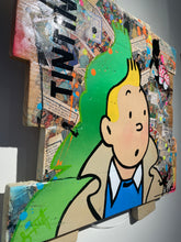 Load image into Gallery viewer, Tableau Pop Art TINTIN  sur bois de palette signé Vincent STREIFF®