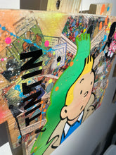 Load image into Gallery viewer, Tableau Pop Art TINTIN  sur bois de palette signé Vincent STREIFF®