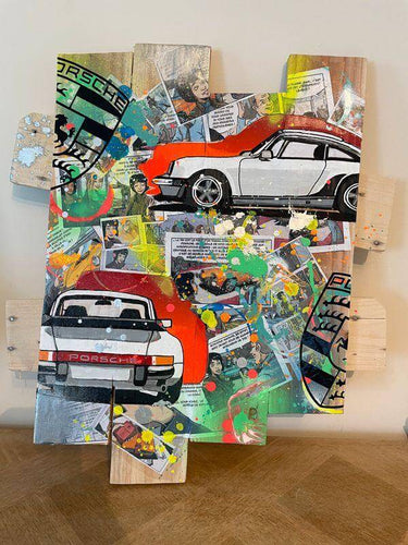 Tableau Pop Art Porsche 911 Turbo - Novela