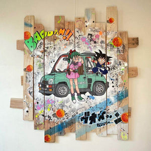 Tableau Pop Art Turbo 2 Dragon ball - Novela