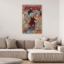 Charger l'image dans la galerie, Picsou impression sur toile de l'œuvre originale de Vincent STREIFF