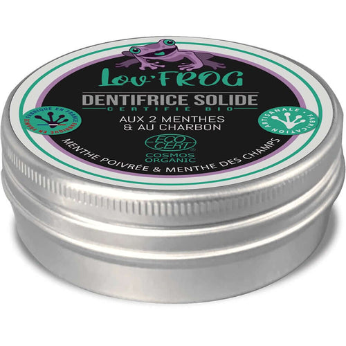 Dentifrice solide aux 2 menthes & charbon activé 100% naturel