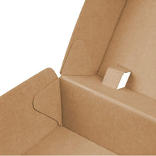 Load image into Gallery viewer, Boîte à burger en carton kraft brun 13 x 14 x 8 cm (carton de 250 pièces)