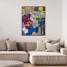 Carica l'immagine nel visualizzatore di Gallery, Super Mario impression sur toile de l'œuvre originale de Vincent STREIFF