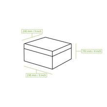 Load image into Gallery viewer, Boîte à tarte M 23 x 23 x 10 cm, blanc (carton de 100 pièces)