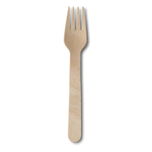Carica l'immagine nel visualizzatore di Gallery, Fourchette en bois 16 cm, revêtement bio (carton de 1000 pièces)