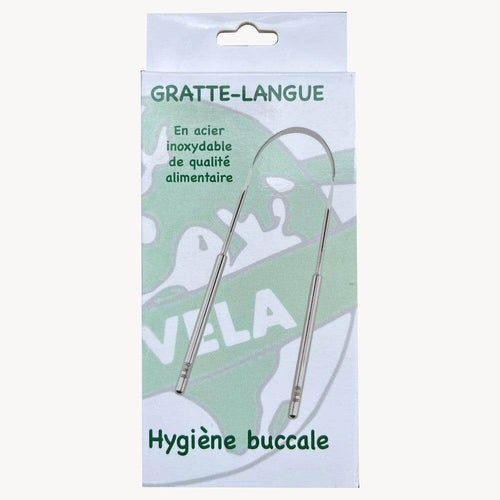Gratte langue inox très efficace contre la mauvaise haleine | Novela