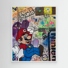 Carica l'immagine nel visualizzatore di Gallery, Super Mario impression sur toile de l'œuvre originale de Vincent STREIFF
