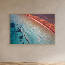 Carica l'immagine nel visualizzatore di Gallery, Tableau Vague turquoise embrassant le rivage Décoration CHR