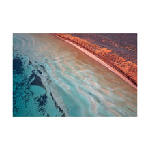 Carica l'immagine nel visualizzatore di Gallery, Tableau Vague turquoise embrassant le rivage Décoration CHR