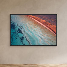 Carica l'immagine nel visualizzatore di Gallery, Tableau Vague turquoise embrassant le rivage Décoration CHR