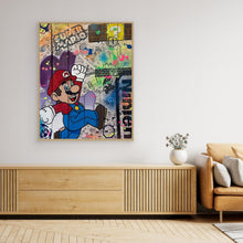 Carica l'immagine nel visualizzatore di Gallery, Super Mario impression sur toile de l'œuvre originale de Vincent STREIFF