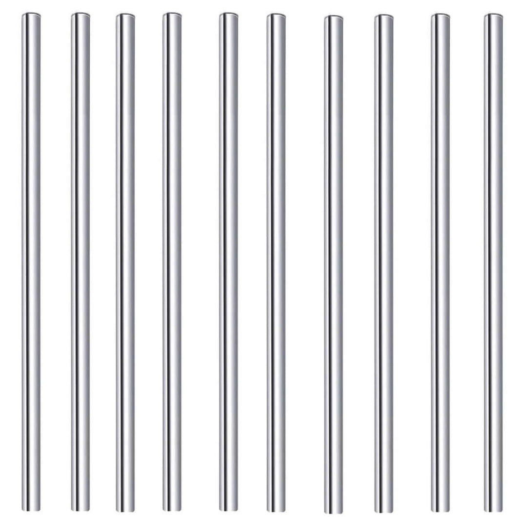 Cannuccia corta in acciaio inox 125 mm | set da 10 | Marchio francese