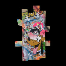Carica l&#39;immagine nel visualizzatore di Gallery, Tableau Pop Art Pluto sur bois de palette signé Vincent STREIFF®