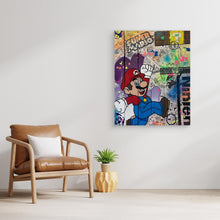 Carica l'immagine nel visualizzatore di Gallery, Super Mario impression sur toile de l'œuvre originale de Vincent STREIFF