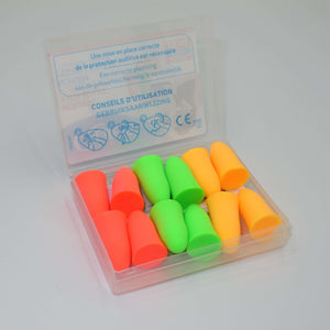 Boite de 6 paires bouchons d'oreille mousse QUIES | Novela