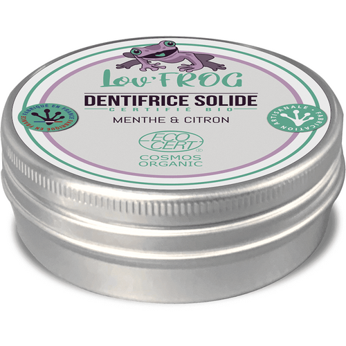 Dentifrice solide Menthe & Citron Lov'FROG 100% naturel | Novela