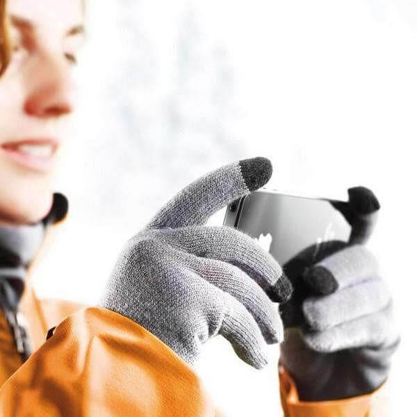 Gants éxtensibles pour écrans tactiles. Colour: black, Fr