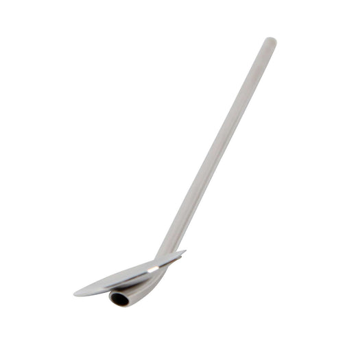 Paille cuillère en inox ideale pour cocktail avec fruit, dessert, sorbet | Novela-Global.com