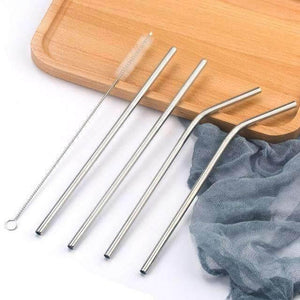 Paille inox droite ou courbée multi-couleurs | Novela-Global.com