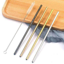 Charger l&#39;image dans la galerie, Paille inox droite ou courbée multi-couleurs | Novela-Global.com