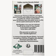 Charger l&#39;image dans la galerie, Paille mini en verre borosilicate 100% made in France | Novela