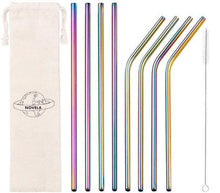 Carica l&#39;immagine nel visualizzatore di Gallery, Pailles droites en inox couleur arc-en-ciel | Novela-Global.com