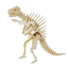 Cargar imagen en el visor de la galería, Puzzle 3D squelette de dinosaure en bois | Novela-Global.fr